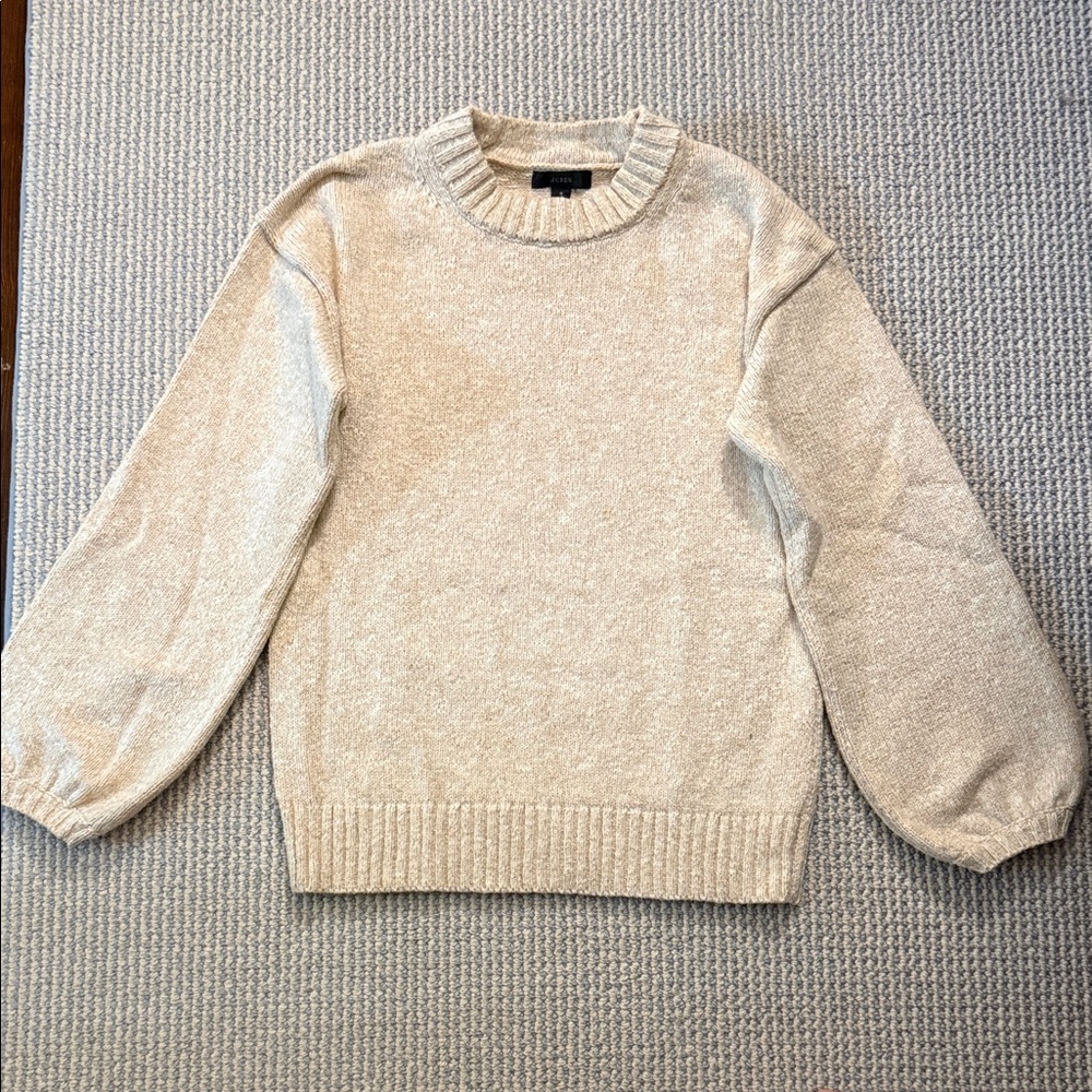 Women's J Crew oatmeal cotton/poly Sweater
